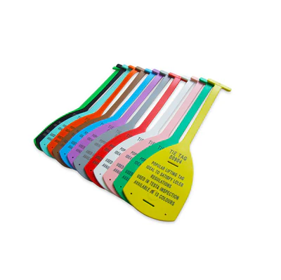 coloured id tags printed